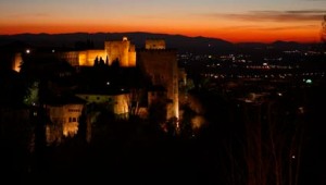Panorámica Alhambra Granada nocturna @raulgrx #GRXperience